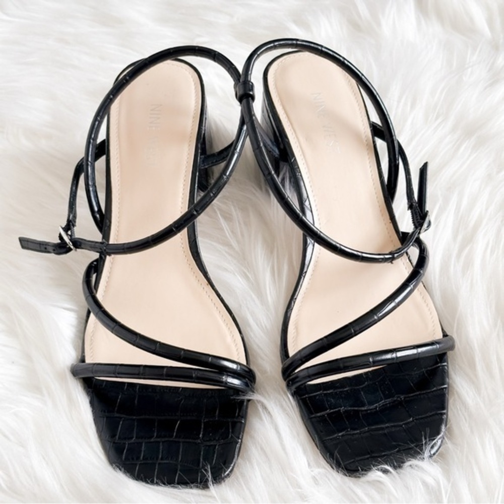 Nine West Black Elegant Sandals